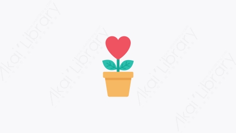 图片素材-019-植物培养罐plant_pot卡通扁平情侣婚姻婚礼元素图标