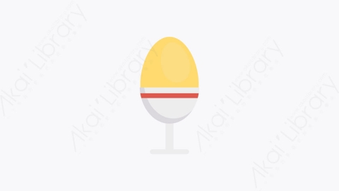 图片素材-0020-煮蛋boiled_egg卡通扁平食物和饮料的元素图标
