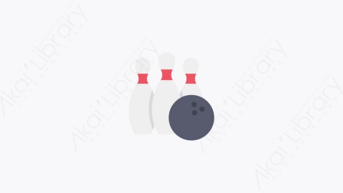 图片素材-020-保龄球bowling_pins卡通扁平业余爱好时间元素图标