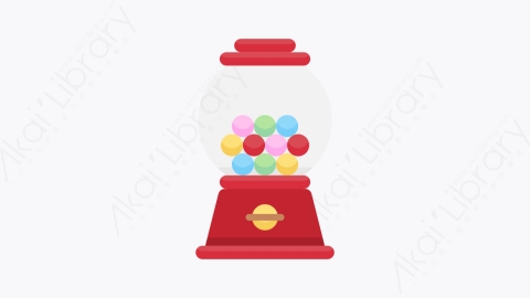 图片素材-020口香糖机 gumball machineMG卡通马戏团元素图标