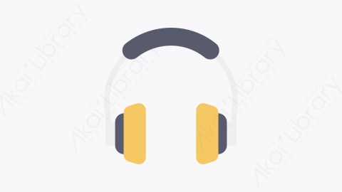 图片素材-020-耳机headphone扁平卡通通信元素图标