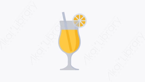 图片素材-020-柠檬汁lemon_juice扁平卡通旅行和假期元素图标