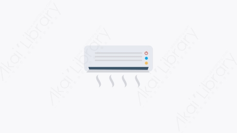 图片素材-021-空调air_conditioner卡通扁平家用设备和电器元素图标