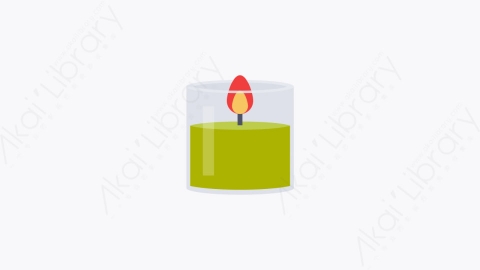 图片素材-021-蜡烛candle卡通扁平实验室科学教育元素图标