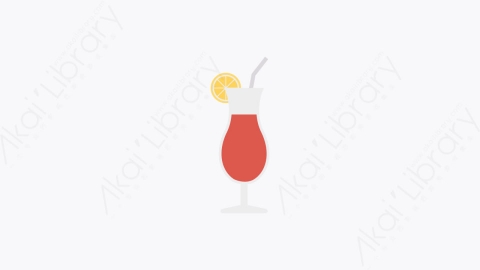 图片素材-0021-鸡尾酒cocktail卡通扁平食物和饮料的元素图标