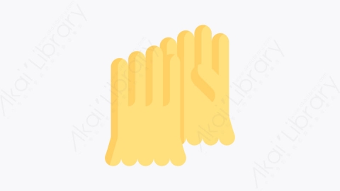 图片素材-021手套 glovesMG卡通个人防护装备PPE元素图标