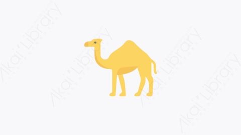 图片素材-022-骆驼camel卡通扁平动物元素图标