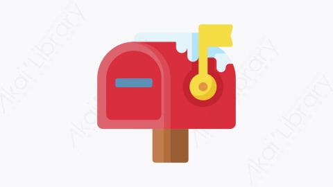 图片素材-022邮箱 mail boxMG卡通圣诞城市元素图标