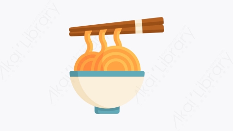 图片素材-022面条 noodlesMG卡通中国元素图标