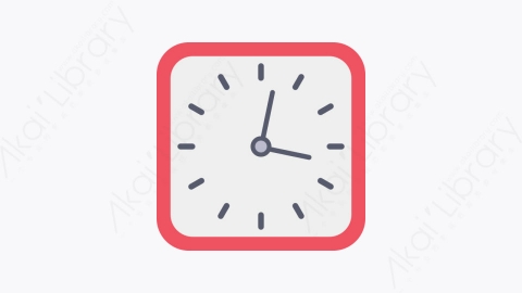 图片素材-022-挂钟wall_clock扁平卡通办公空间元素图标