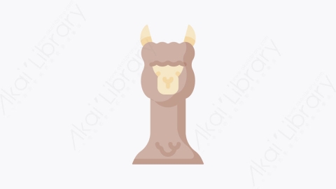 图片素材-023羊驼 alpacaMG卡通秘鲁元素图标