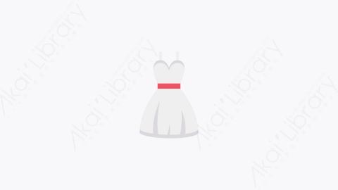 图片素材-023-新娘礼服bride_dress卡通扁平情侣婚姻婚礼元素图标