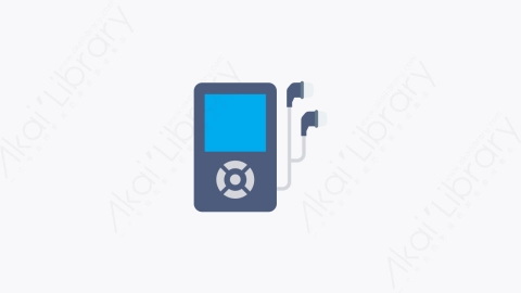图片素材-023-音乐播放器ipod卡通扁平家用设备和电器元素图标