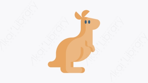图片素材-023袋鼠 kangarooMG卡通澳大利亚国庆日元素图标