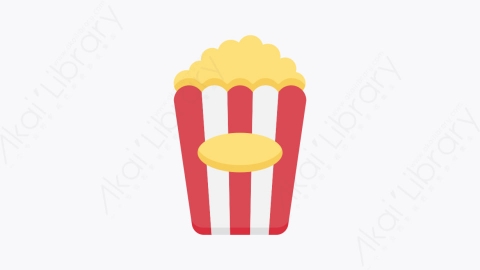 图片素材-023爆米花 popcornMG卡通马戏团元素图标