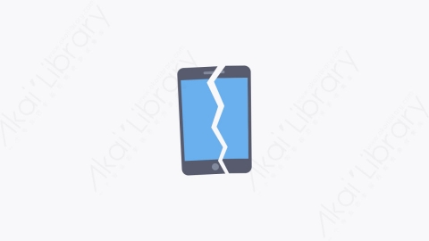 图片素材-024-智能手机broken_smartphone扁平卡通手机元素图标
