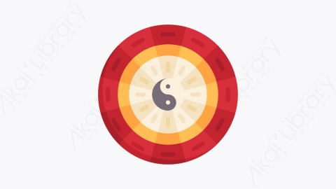 图片素材-024八卦盘 calendarMG卡通中国元素图标