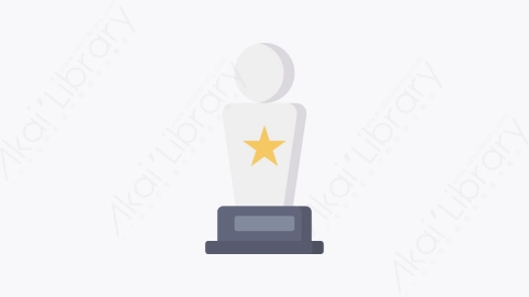 图片素材-024-奥斯卡奖oscar_award扁平卡通影视电影元素图标