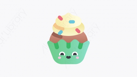 图片素材-025-生日纸杯蛋糕birthday_cupcake
