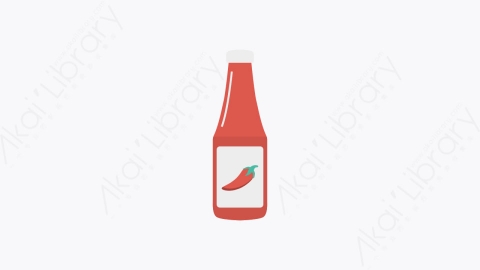 图片素材-0025-辣椒酱chili_sauce卡通扁平食物和饮料的元素图标