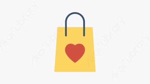 图片素材-025-购物袋shopping_bag卡通扁平婴儿宝贝教育元素图标