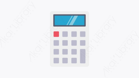 图片素材-026-计算器calculator扁平卡通办公空间元素图标