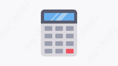 图片素材-026-计算器calculator卡通扁平商务办公业务元素图标