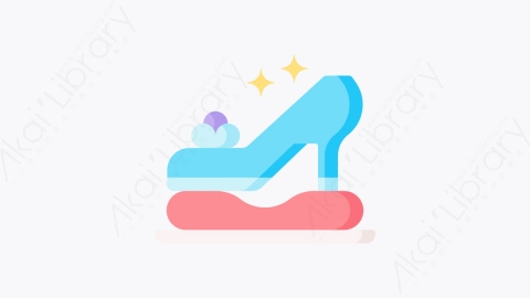 图片素材-026灰姑娘鞋cinderellashoeMG卡通童话元素图标