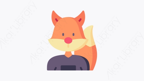 图片素材-026狐狸 foxMG卡通圣诞头像元素图标