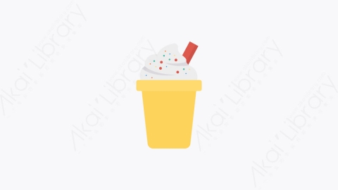 图片素材-0026-冰淇淋杯ice_cream_cup卡通扁平食物和饮料的元素图标
