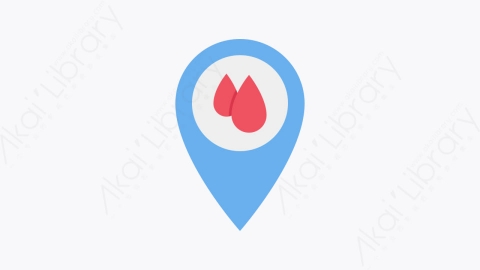 图片素材-026-地图指标符号map_pointer卡通扁平医学医疗献血元素图标