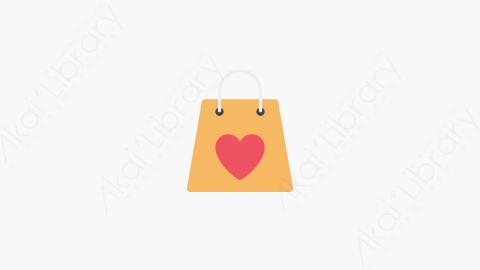 图片素材-026-购物袋shopping_bag卡通扁平情侣婚姻婚礼元素图标