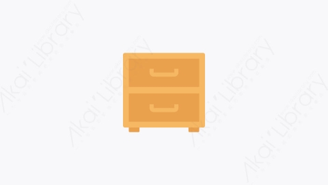 图片素材-027-床头柜bedside_table扁平卡通家电元素图标