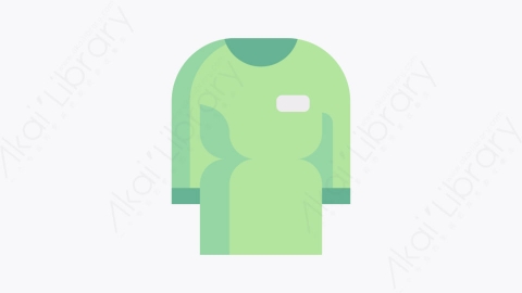 图片素材-027礼服 gownMG卡通个人防护装备PPE元素图标
