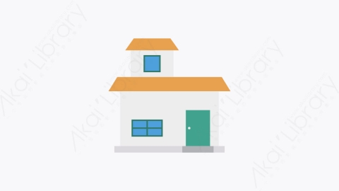 图片素材-027-住宅house卡通扁平城市建筑元素图标