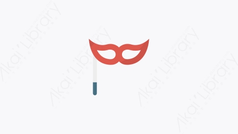图片素材-0027-面罩mask卡通扁平马戏团元素图标