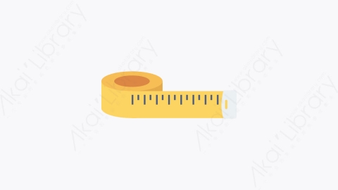 图片素材-028-卷尺measuring_tape卡通扁平健康和健身元素图标