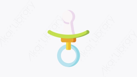图片素材-028奶嘴pacifierMG卡通婴儿和玩具元素图标