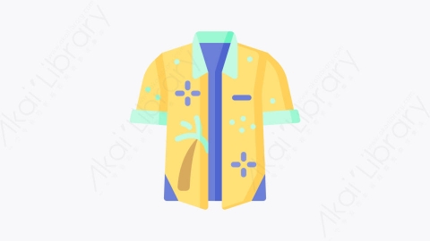 图片素材-028夏季衬衫 summer shirtMG卡通衣服元素图标