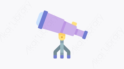 图片素材-028望远镜 telescopeMG卡通教育元素图标