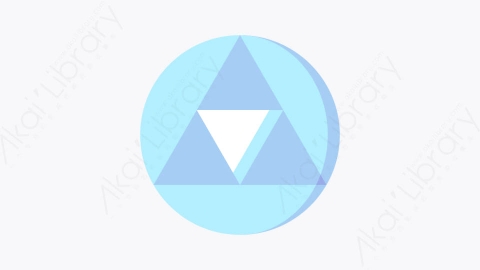 图片素材-028圆形三角形 triangle in circleMG卡通神圣的几何元素图标