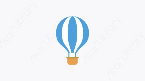 图片素材-0029-热气球air_hot_balloon卡通扁平马戏团元素图标