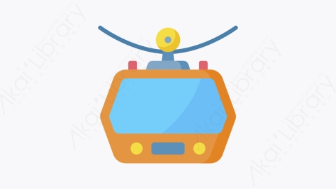 图片素材-029缆车 cable carMG卡通圣诞城市元素图标