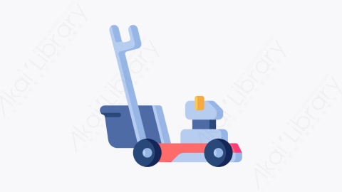 图片素材-029割草机 lawn mowerMG卡通高尔夫元素图标