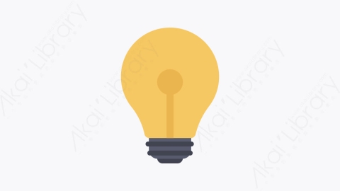 图片素材-029-灯泡light_bulb扁平卡通办公空间元素图标