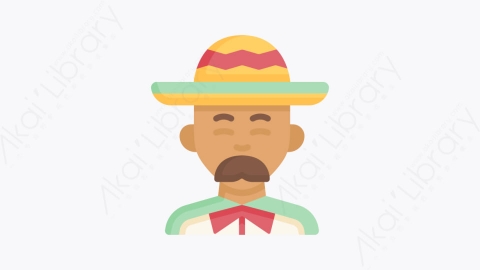 图片素材-029墨西哥人 mexicanMG卡通头像元素图标