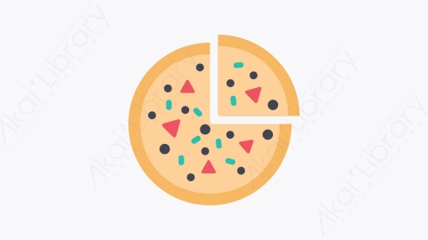 图片素材-029-比萨饼pizza扁平卡通烹饪元素图标