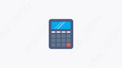 图片素材-030-计算器calculator卡通扁平家用设备和电器元素图标