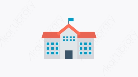 图片素材-030-学院college扁平卡通城市生活元素图标
