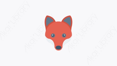 图片素材-030-福克斯fox卡通扁平动物元素图标